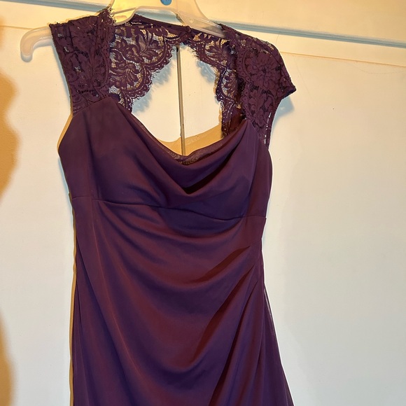 Xscape Plum Bridesmaid/ Prom Gown - Picture 3 of 14
